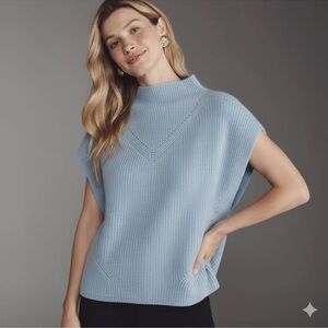 Anthropologie Cowl-Neck Cashmere Sweater Vest Size 1X